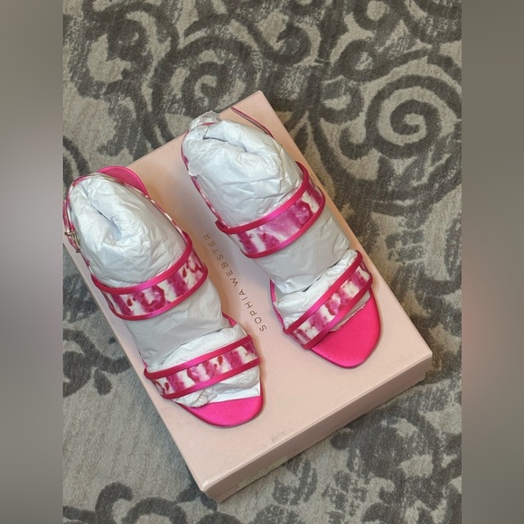 Brand new Sophia Webster sandals with dust bag, shoe box, and extra heel cover. - Picture 2 of 3